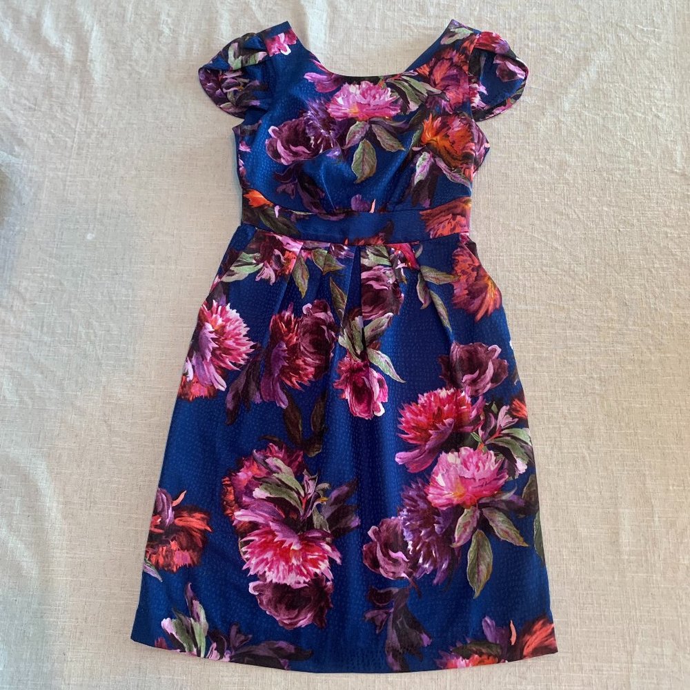Anthropologie Floral Garden Party Dress